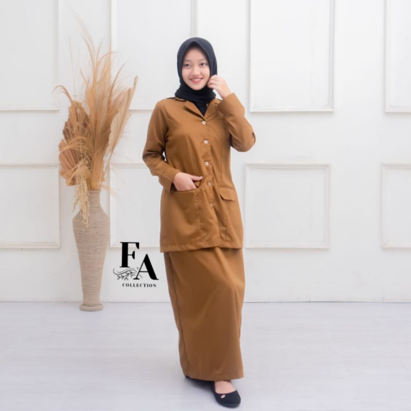 Seragam Pemda Model Saku Bawah Baju PNS PDH Wanita