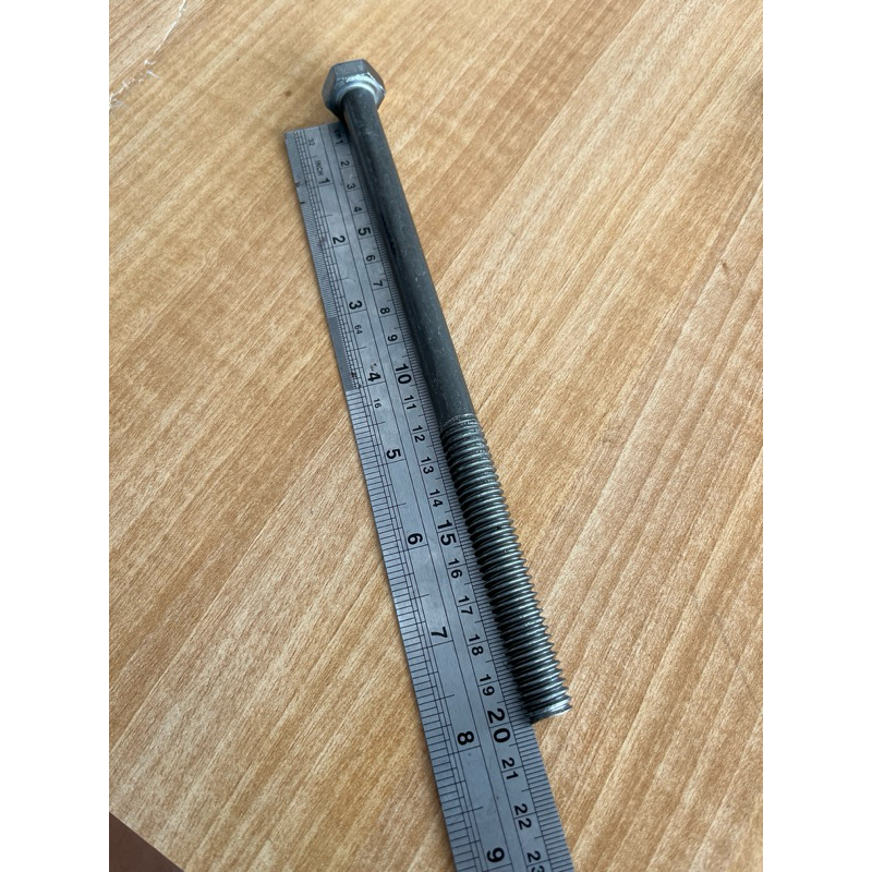 BAUT KUNCI 19 BAUT KONSOL 12mm / BAUT BALOK 12mm PANJANG 10c 20cm / BAUT BAJA LONG BOLT / BAUT PANJA