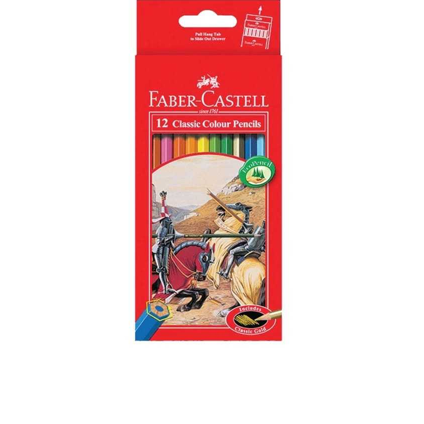 

Faber-Castell Pensil Warna Classic Colour Pencil set 12 Panjang