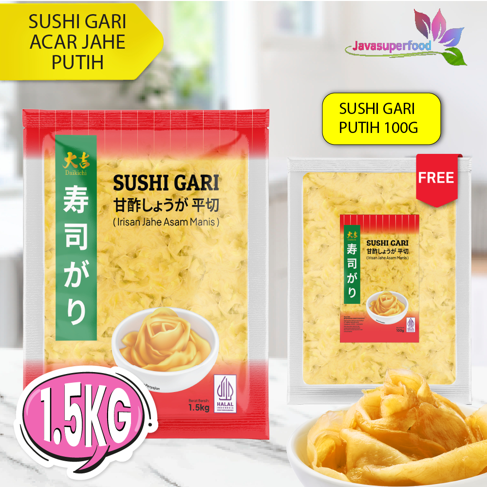 

DAIKICHI Sushi Gari Putih / Acar Jahe Putih / White Ginger Pickle - HALAL
