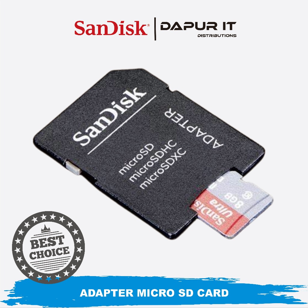 Memory Card adapter sandisk Micro SD ( adaptornya saja)