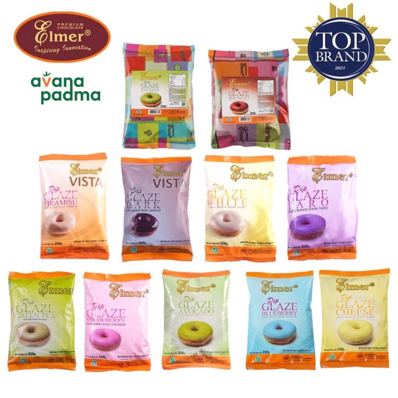 

Elmer Dip Glaze (200g) (11 Varian Rasa)