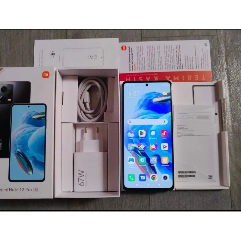 HANDPHONE REDMI NOTE 12 PRO 5G 8/256GB (SECOND LIKE NEW)