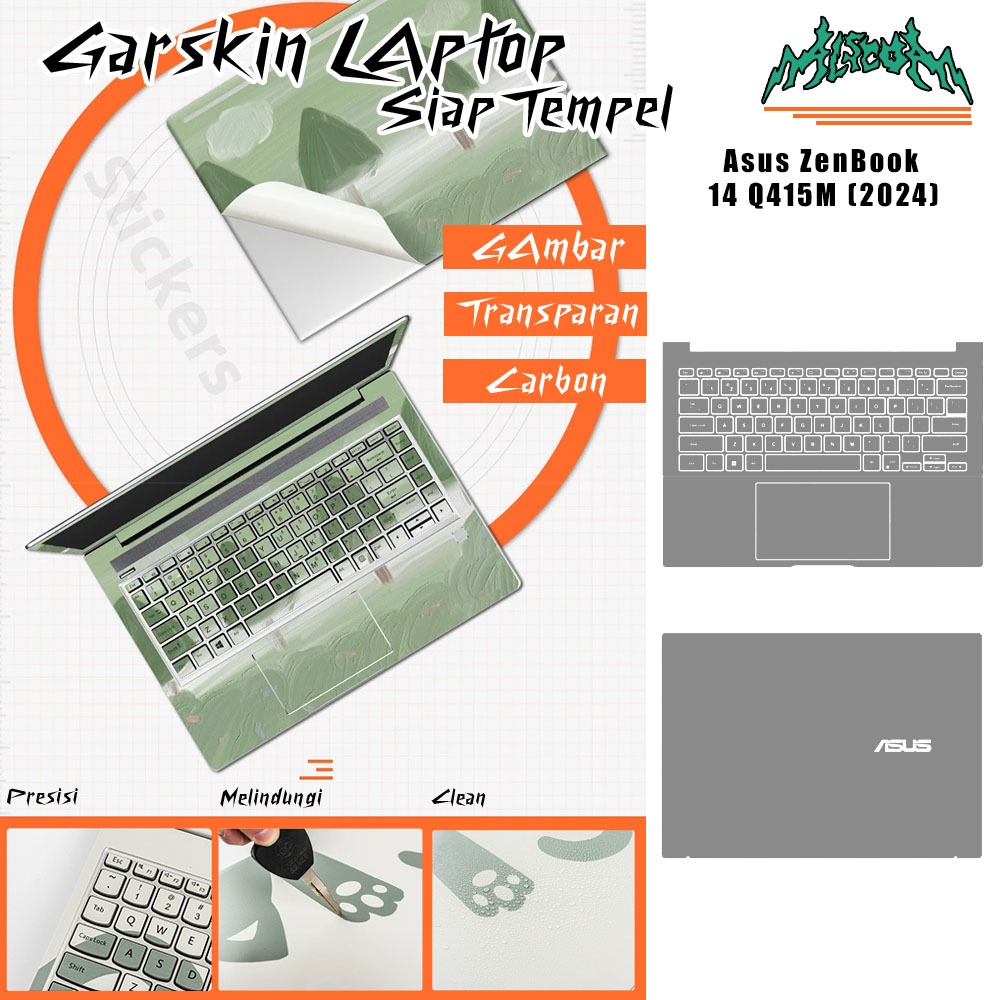 garskin laptop Asus ZenBook 14 Q415M (2024)