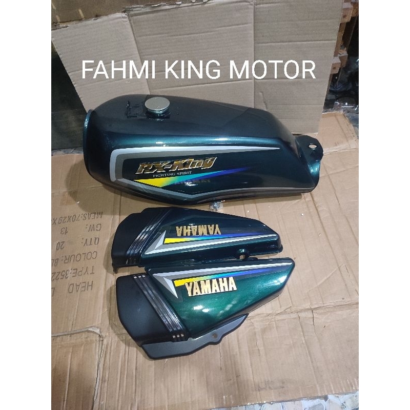 TANGKI SET DOP AKI OLSAM RXKING RX KING HIJAU BOTOL LIST 2001 GRES BARU