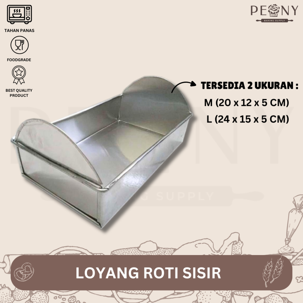 LOYANG ROTI SISIR 20 x 12 x 5 CM / LOYANG ROTI SISIR 24 x 15 x 5 CM / LOYANG ROTI SOBEK