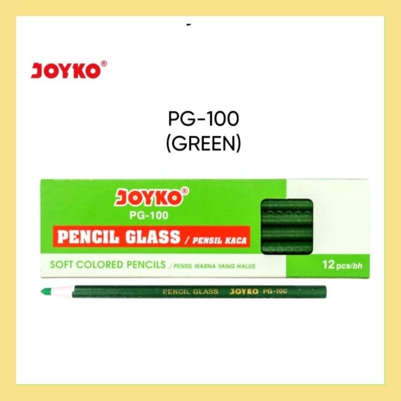 

(DAPAT 1 PCS) PENSIL GLASS JOYKO PG-100/ Pensil Dematograf Bahan Pola Kaca Besi Keramik Kulit Joyko PG-100