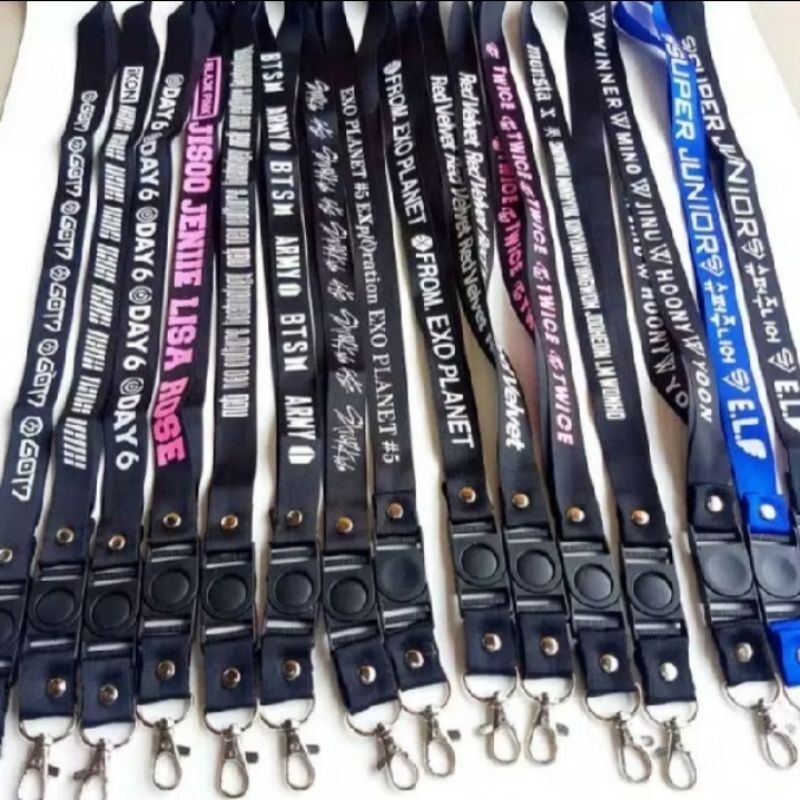 

STRAP LANYARD KPOP SJ EXO BTS IKON DAY6 GOT7 STRAYKIDS NCT BLACKPINK TWICE RED VELVET SUPER JUNIOR DREAM 127 2BADDIES NCT127 TALI ID NAMETAG PC PHOTOCARD KPOP