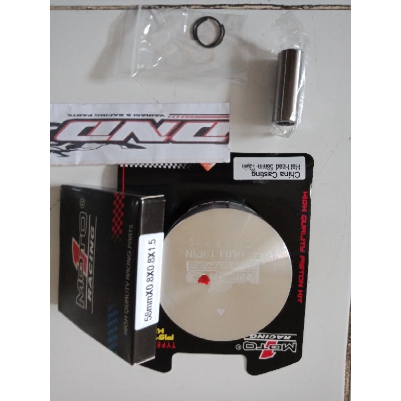 MOTO1 Piston casting 58mm pin 13/Piston 58 pen 13/Piston kit casting moto1 58mm pin 13