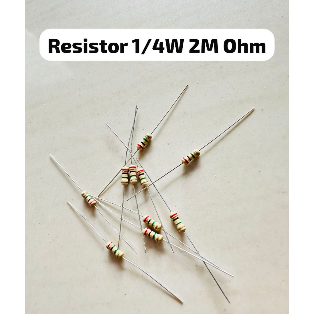 TERMURAH 1pcs Resistor 2M Ohm 2 M Mega Ohm 1/4 Watt
