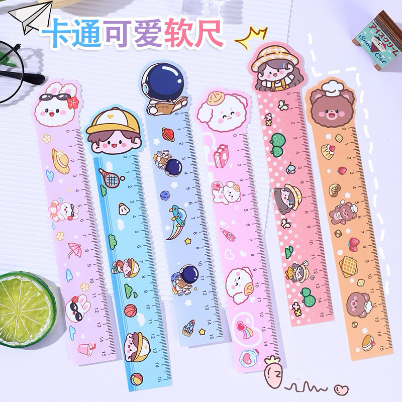 

Delunashop DL457A Penggaris 15CM animal kelinci lucu Ruler lucu elastis