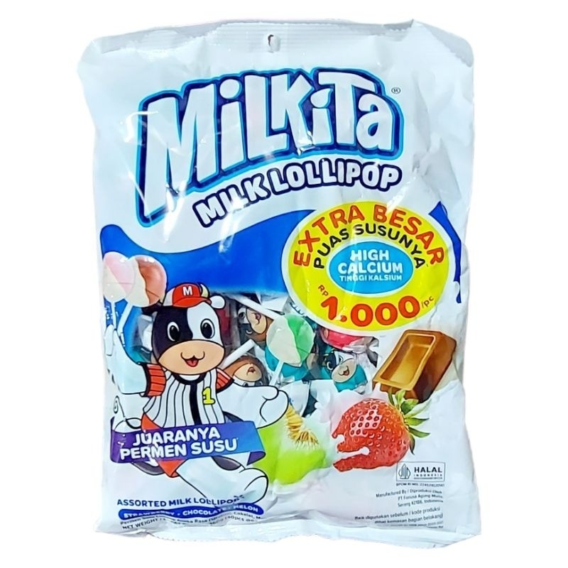 

Permen Milkita Lolipop 360gr - Isi 40 pcs