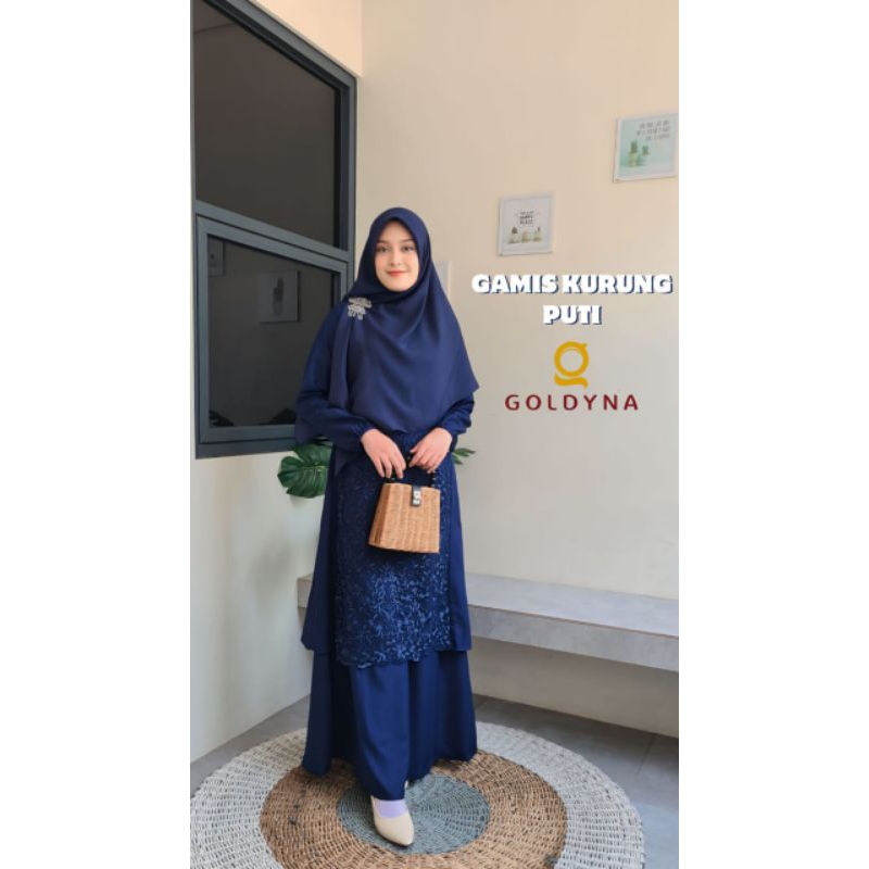 Gamis Kurung Puti by Goldyna I Gamis Brukat I Gamis Kondangan I Dress Brukat I Dress Kondangan