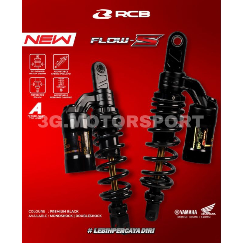 SHOCK BELAKANG/SHOCKBREAKER FLOW-S NMAX 330MM RCB