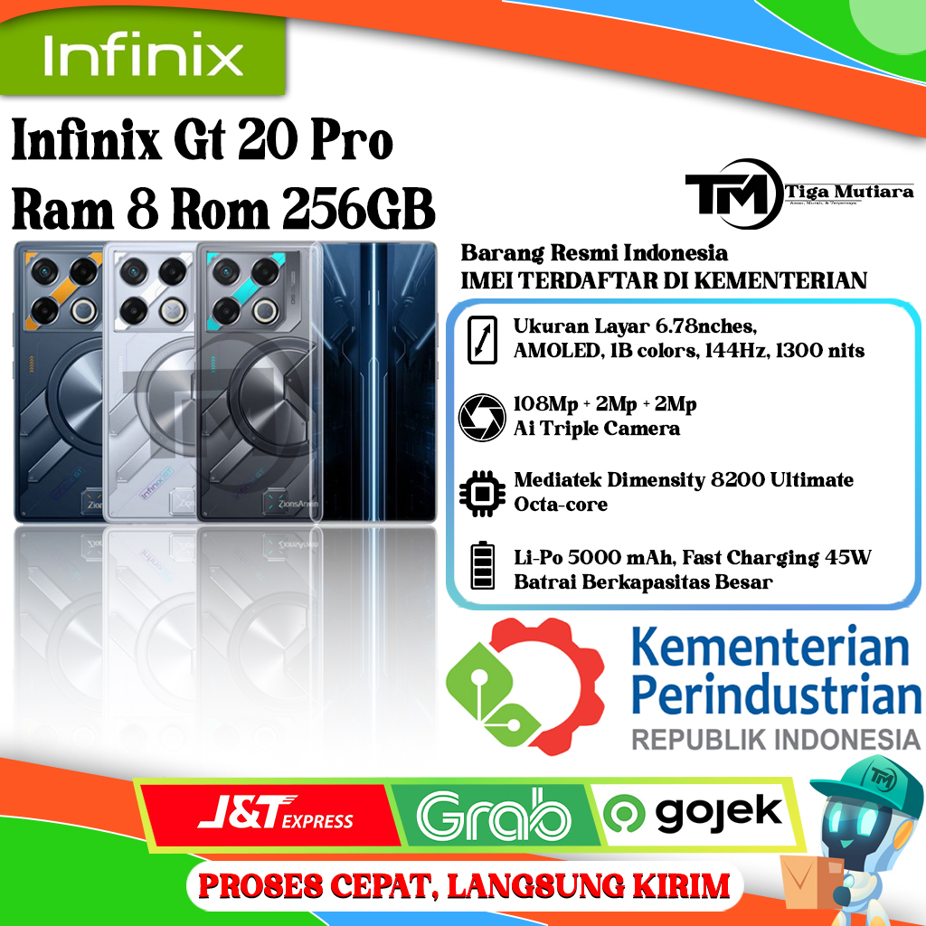 Infinix Gt 20 Pro Ram 8/256GB | Ram 12/256GB