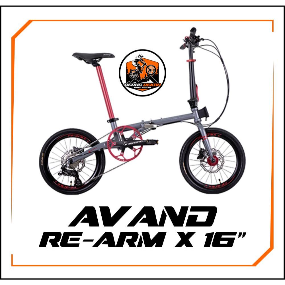SEPEDA LIPAT FOLDING BIKE 16 INCH AVAND RE-ARM X 10 SPEED