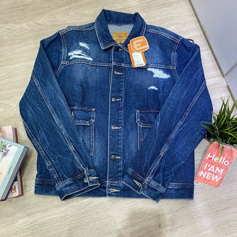 jaket jeans emba pria original