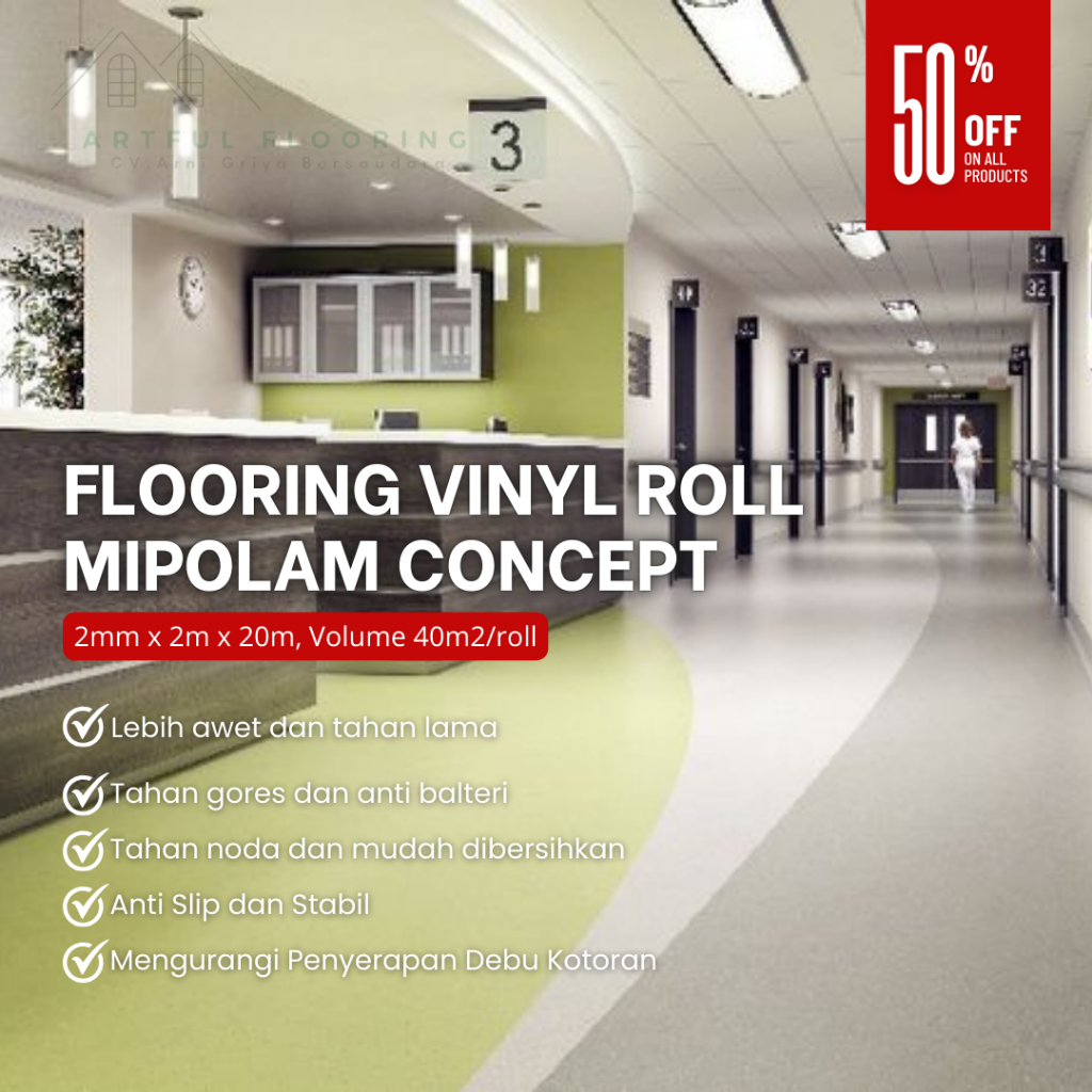 PROMO SALE Vinyl Roll – Vinyl Roll Mipolam Concept | tebal 2 mm