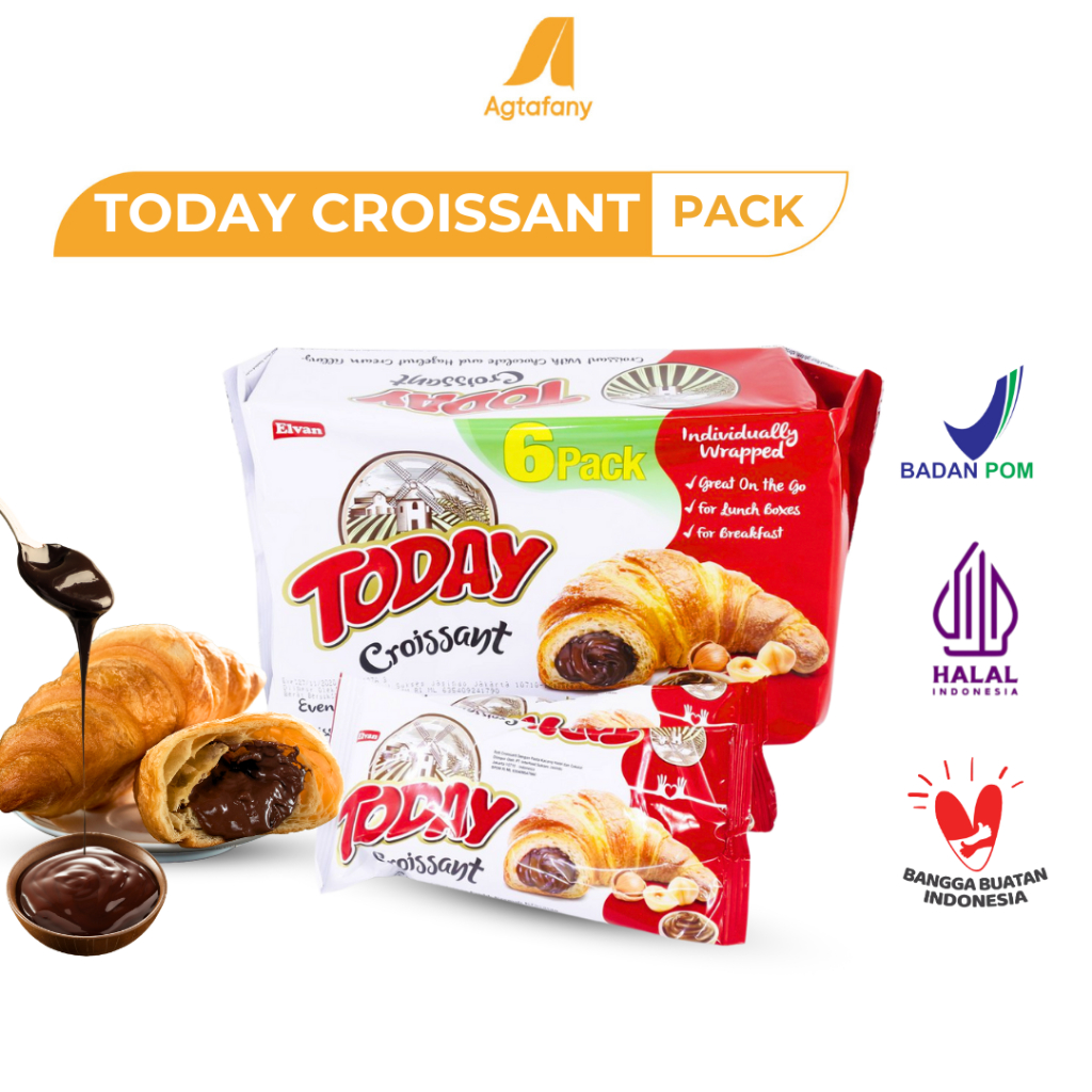 

Bread Elvan Today Croissant isi 6 pcs Oleh-oleh Haji | Roti Turki Croissant Turkey Pack