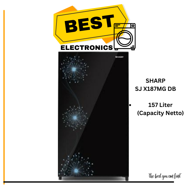Kulkas 1 Pintu Sharp SJX 187MG SJX187MG DB DP SJ X187MG SJ X187 187 MG Lemari Es 1Pintu Sharp Kulkas