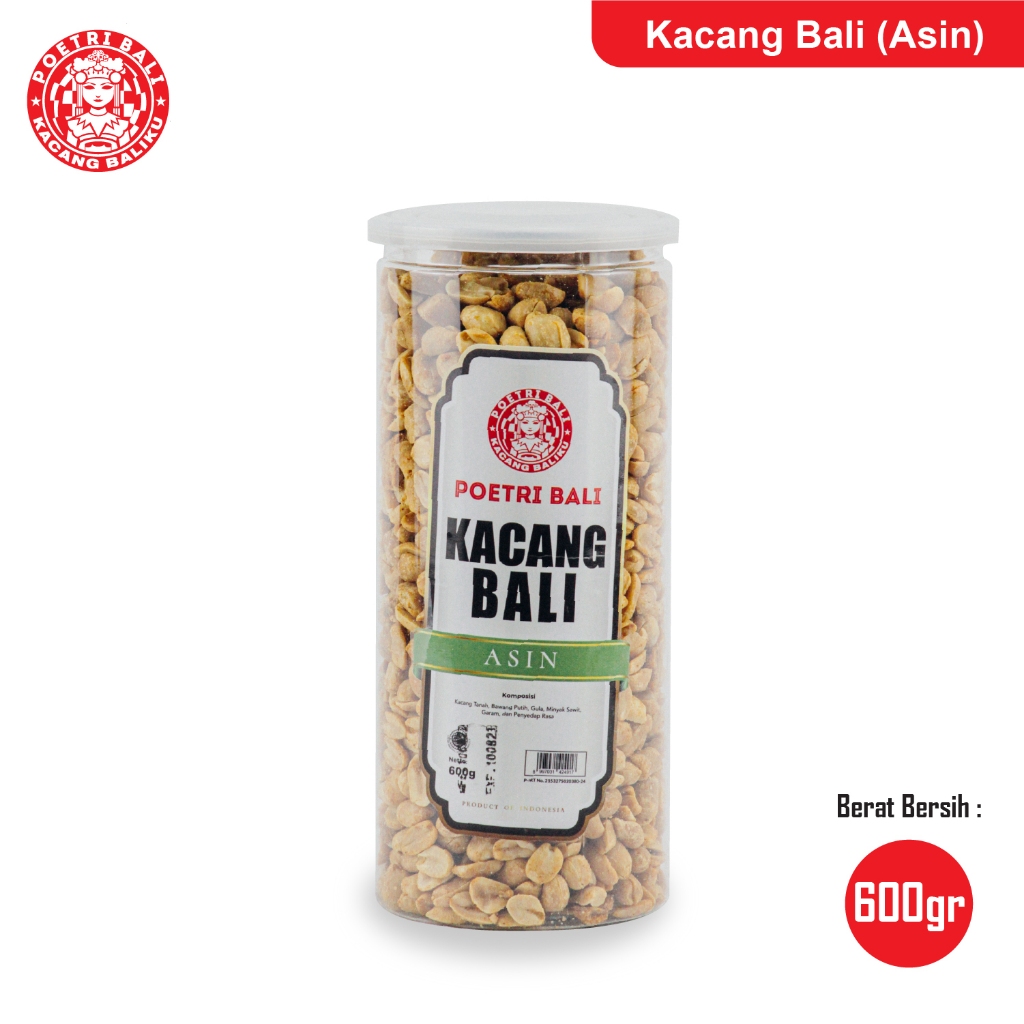 

Poetri Bali Kacang Asin Toples 600 gram