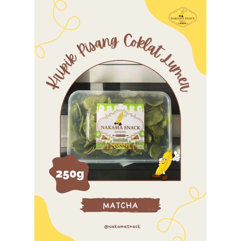 

Kripik Pisang Coklat Lumer Rasa Matcha 250g