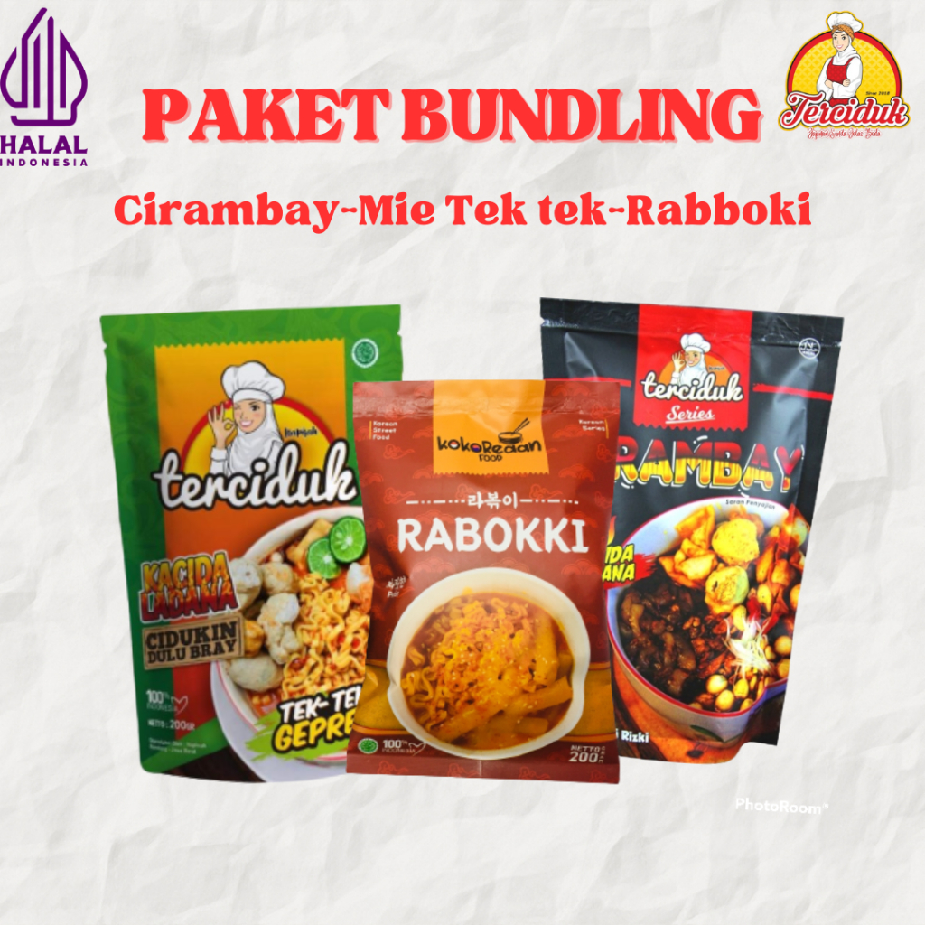 

TERCIDUK - PAKET BUNDLING 3 Rabokki Cirambay Mie Tek Tek - Frozenfood (Grosir)