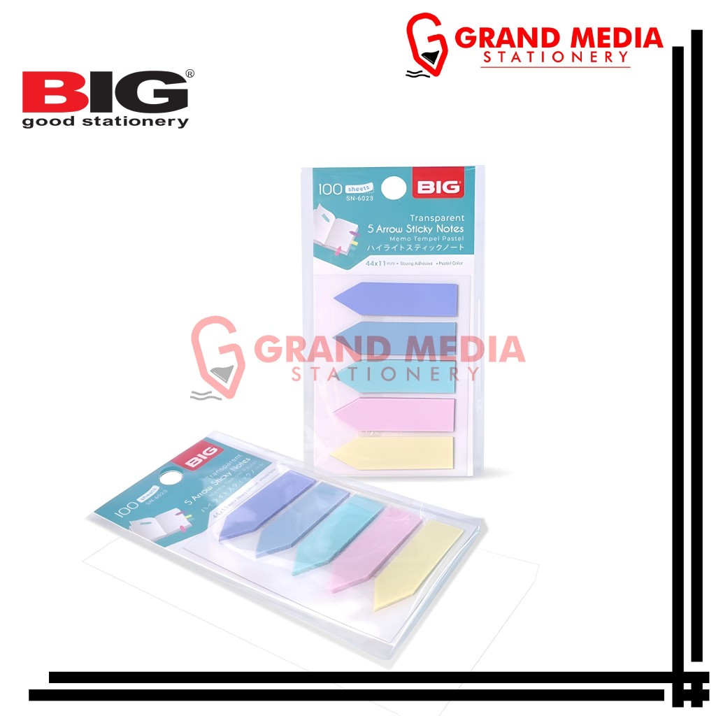 

[GRAND MEDIA] PENANDA / PEMBATAS / STICKY NOTE INDEX BIG PASTEL SN-6023