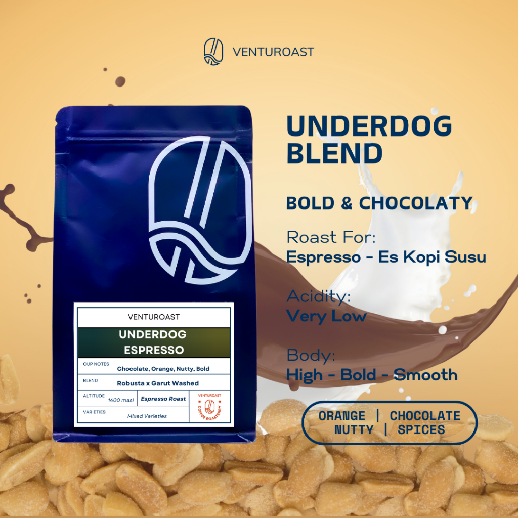 

Kopi Blend Underdog Arabika Robusta