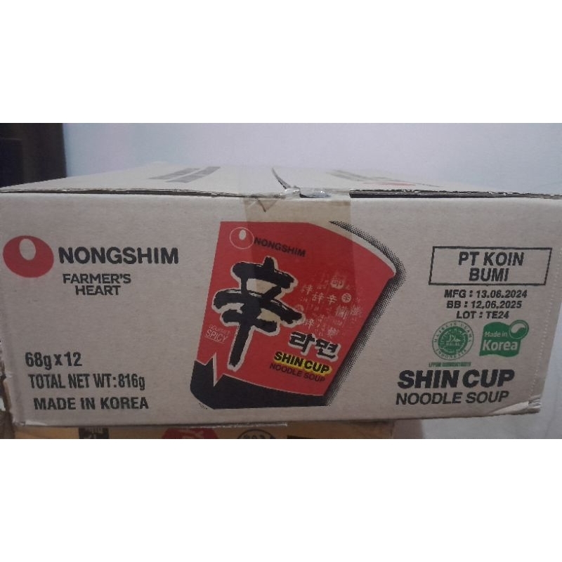 

Made in Korea | Shin Ramyun Cup 68gr isi 12pcs