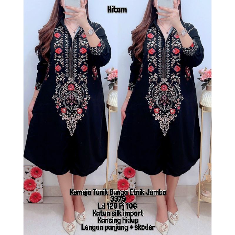 KAMA Galery Kemeja Tunik Bunga Etnik Jumbo 3379, 1090, 0934, 2924,  3443, 8235, 3445, 9988, 9973,