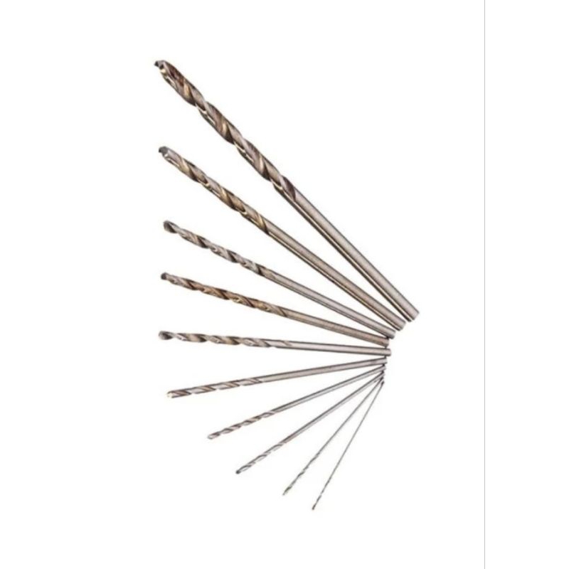 Mata bor hss titanium 1 paket isi 5pcs #mata bor 1mm#mata bor 1,5mm#mata bor 2mm#mata bor 2,5mm#mata