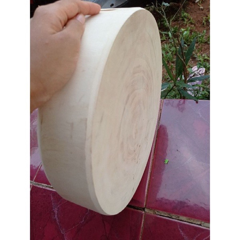 Talenan kayu Asem besar 40cm/talenan kayu asem bulat/pemotong daging/talenan potong/ talenan dapur