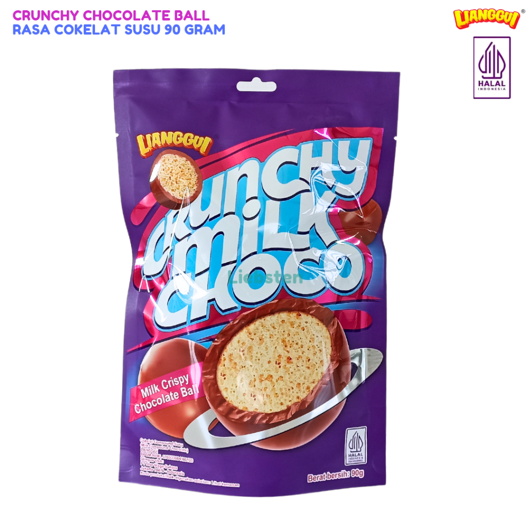 

Crunchy Chocolate Ball Snack Cemilan 90 Gr - Lianggui