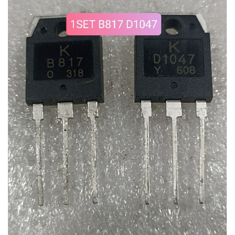 1PASANG B817 D1047 TRANSISTOR B 817 D 1047 ORIGINAL ASLI KEC
