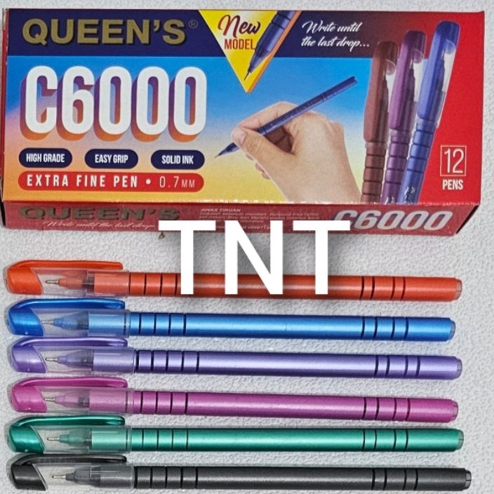 

ORDER Pulpen Queens Extra Fine C6 7 MM 1 Lusin