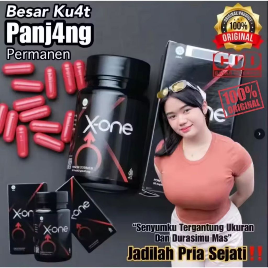 PROMO X-ONE OBAT KUAT HERBAL PEMBESAR, 15X TAHAN LAMA PANJANG PENIS PERMANEN,KUAT DAN TAHAN LAMA ORI
