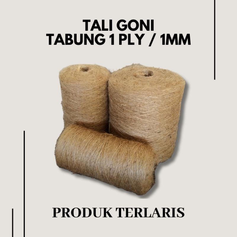 

Tali goni rami 1mm/1ply 1000meter - Tali jute handtag serbaguna