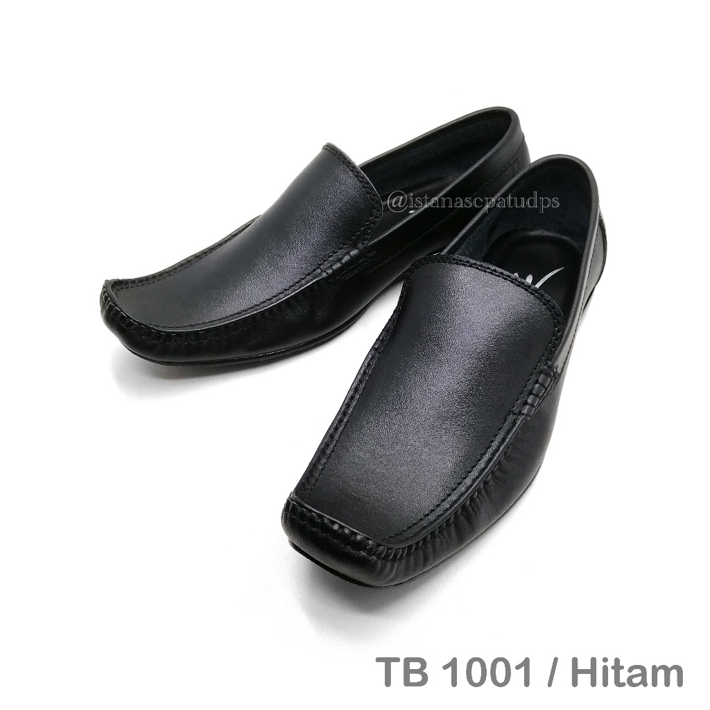 Sepatu Kulit Pria Casual Anvil TB 1001, Hitam & Coklat, Hak 3cm, Nyaman dipakai