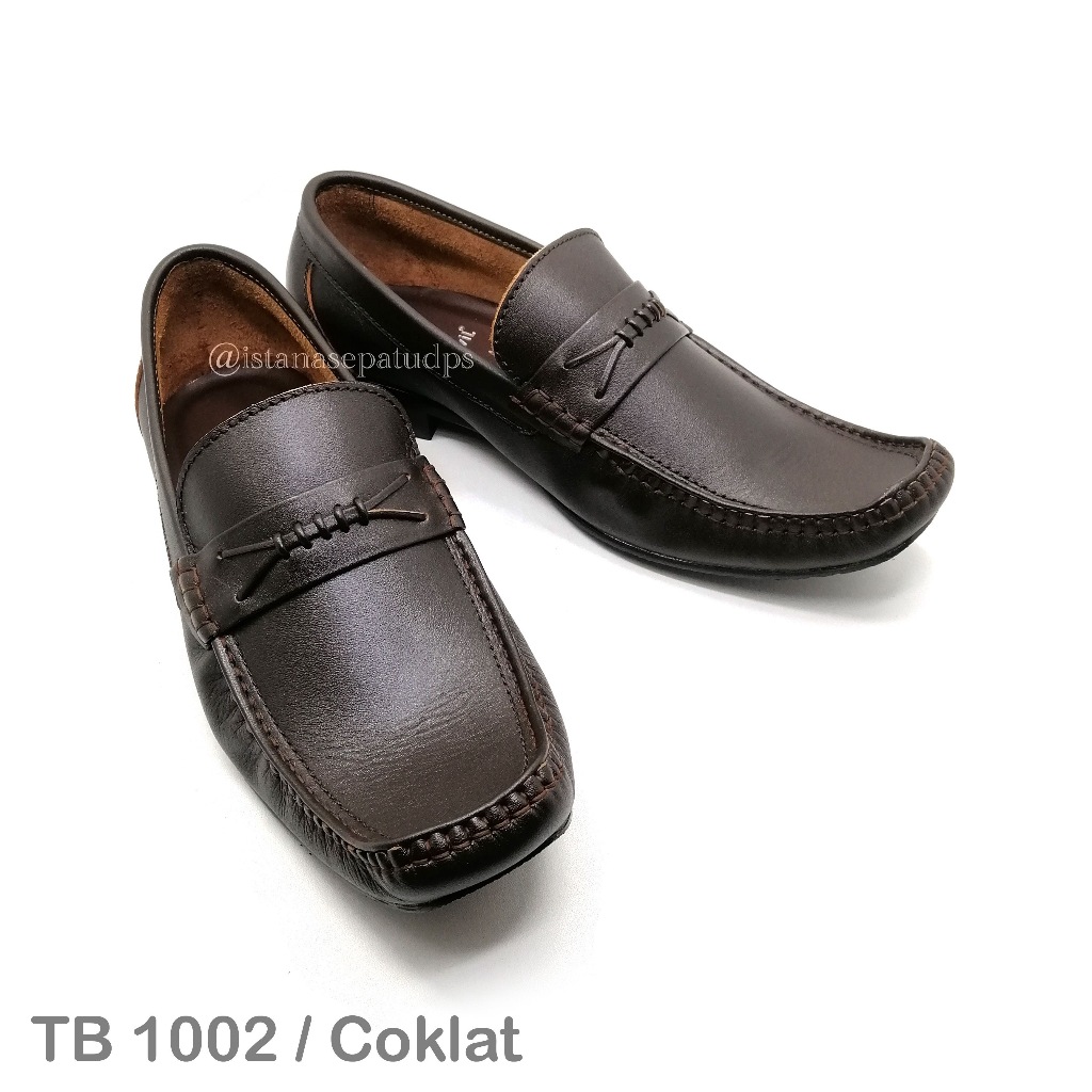Sepatu Kulit Pria Casual Anvil TB 1002, Hitam & Coklat, Nyaman dipakai