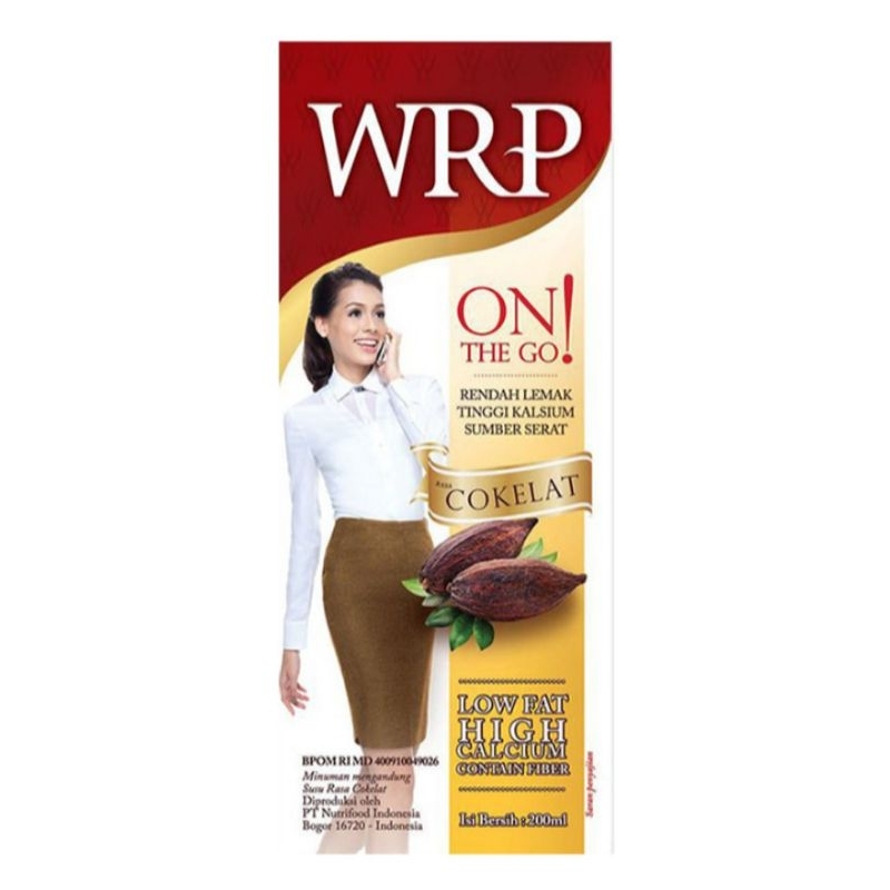 

WRP On The Go Susu Low Fat Cokelat 200 ml rendah lemak cair