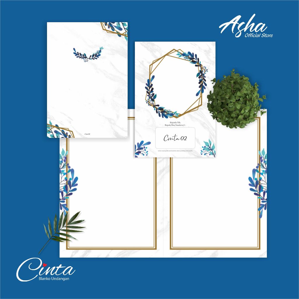 BLANGKO UNDANGAN NIKAH - BLANKO UNDANGAN CINTA 02