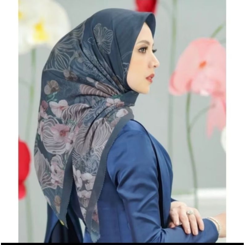 Buttonscarves Orchide Extended navy New As Is Rare item READY