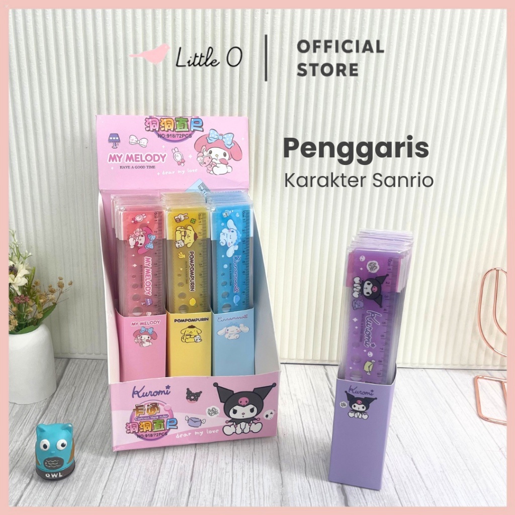 

Promo Spesial Penggaris Sanrio Circle 18cm Ruler Sanrio Penggaris Plastik Mistar