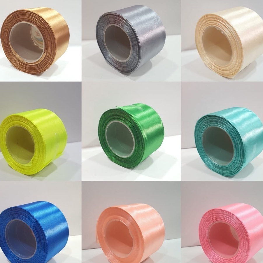 

BERKAH Pita Satin 5Cm 2 2inch 5mm Pita Kado 25yards