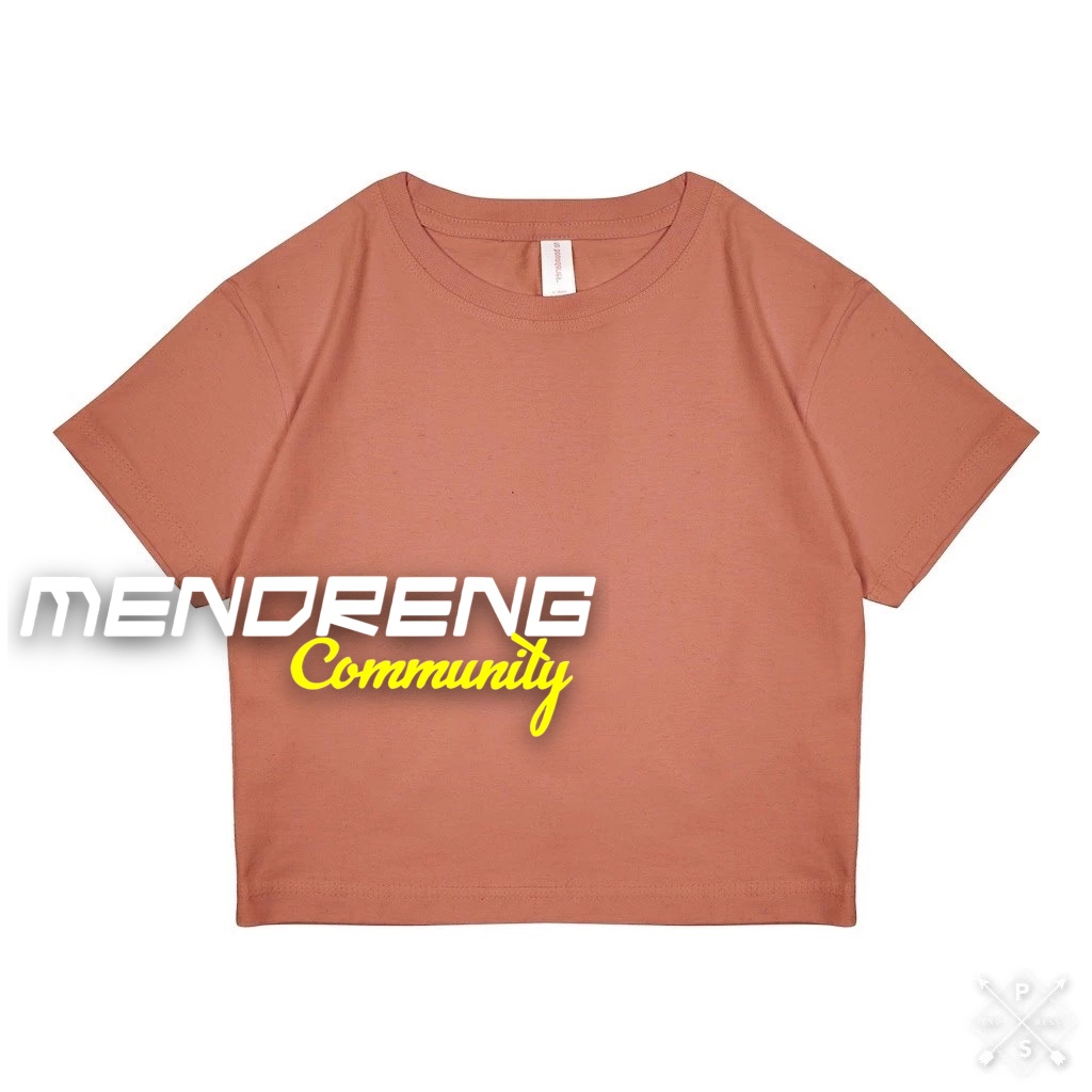 KAOS CROP TOP KOREA POLOS TEBAL TIDAK NERAWANG COTTON 20S CROP TEE BAJU WANITA CROPTOP SEXY