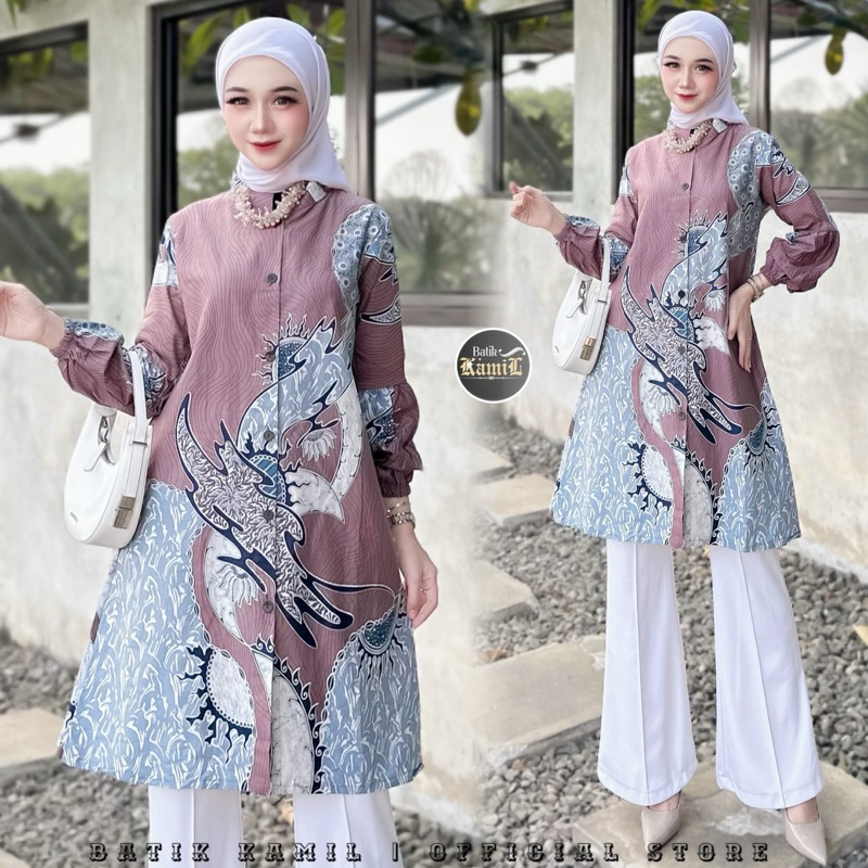 Tunik Batik Wanita Modern | Atasan Baju Batik Batik Wanita Busui Friendly Batik Atasan Terbaru
