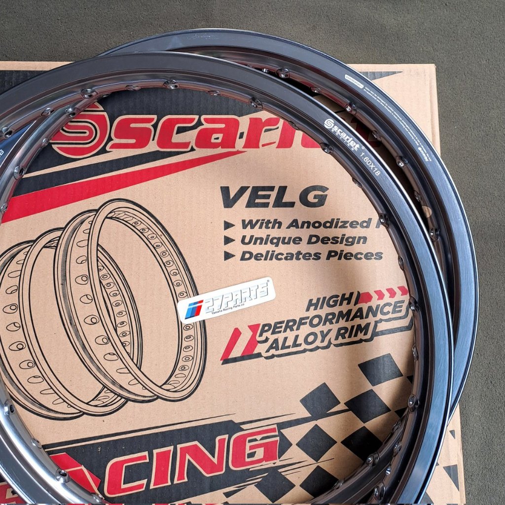 VELG SCARLET RACING TITAN GREY UKURAN 18 RX KING VELG SCARLET RX KING UKURAN 18-185 18-160 VELG RX K