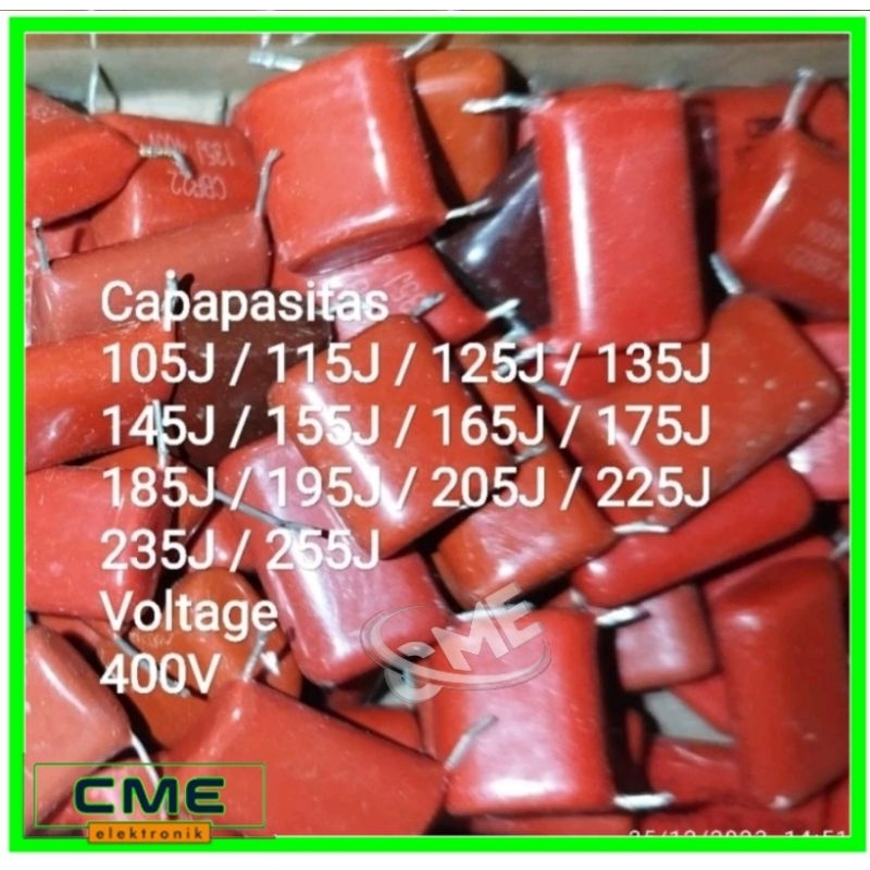 Kapasitor Cabutan 105J / 115J / 125J / 135J / 145J / 155J / 165J / 175J / 185J / 195J / 205J / 225J 