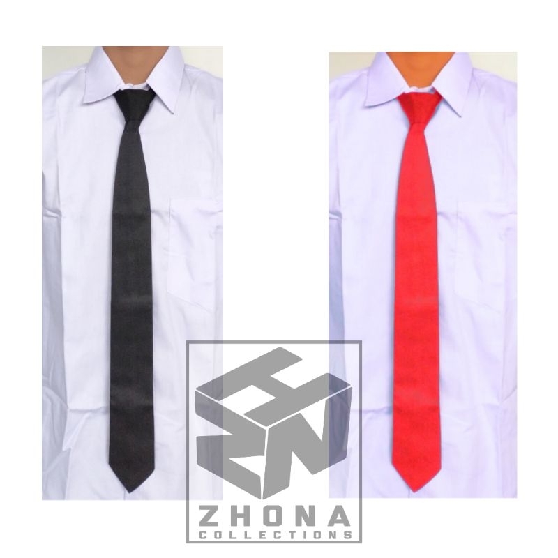 10 PCS DASI HITAM POLOS DEWASA/ DASI MERAH CERAH/ DASI MAROON
